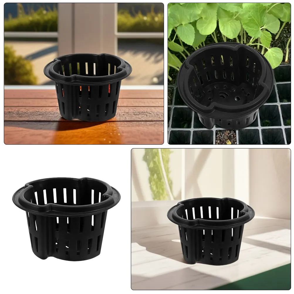 

Hydroponic Baskets Vegetable Equipment Flower Pots Container Heavy Net Cups Mesh