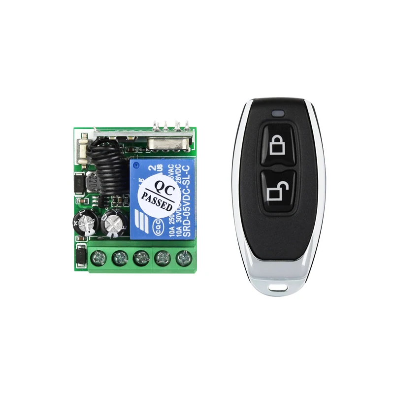 Universal  DC5V 9V 12V 24V mini wireless remote control switch   system  receiver+transmitter   lighting electric door lock