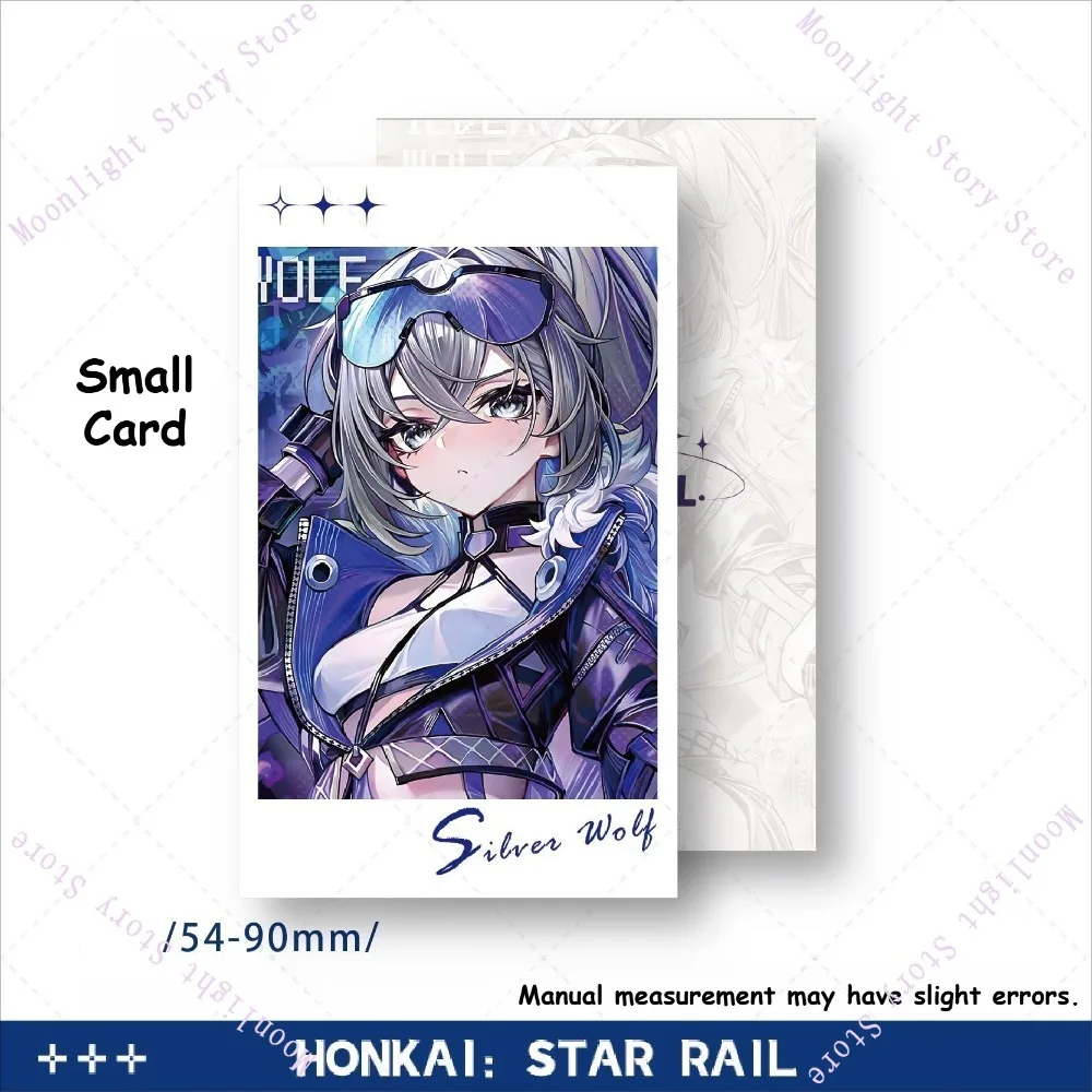Honkai Star Rail Silver Wolf - 6-częściowy zestaw kolekcjonerski anime, urocze postacie chibi, gadżety dla graczy i fanów, niezbędny prezent.
