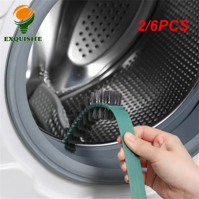 2/6PCS Dirt Detergent Flexible Washing Machine Cleaner Brush Descaling Drum Special Household Cleaning Accessories Cleaner Brush