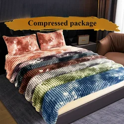 High Quality Blanket for Beds Tie Dyeing Warm Manta Single/Queen/King Flannel Fleece Thow Blanket Thick Warm Plaids Sofa Blanket
