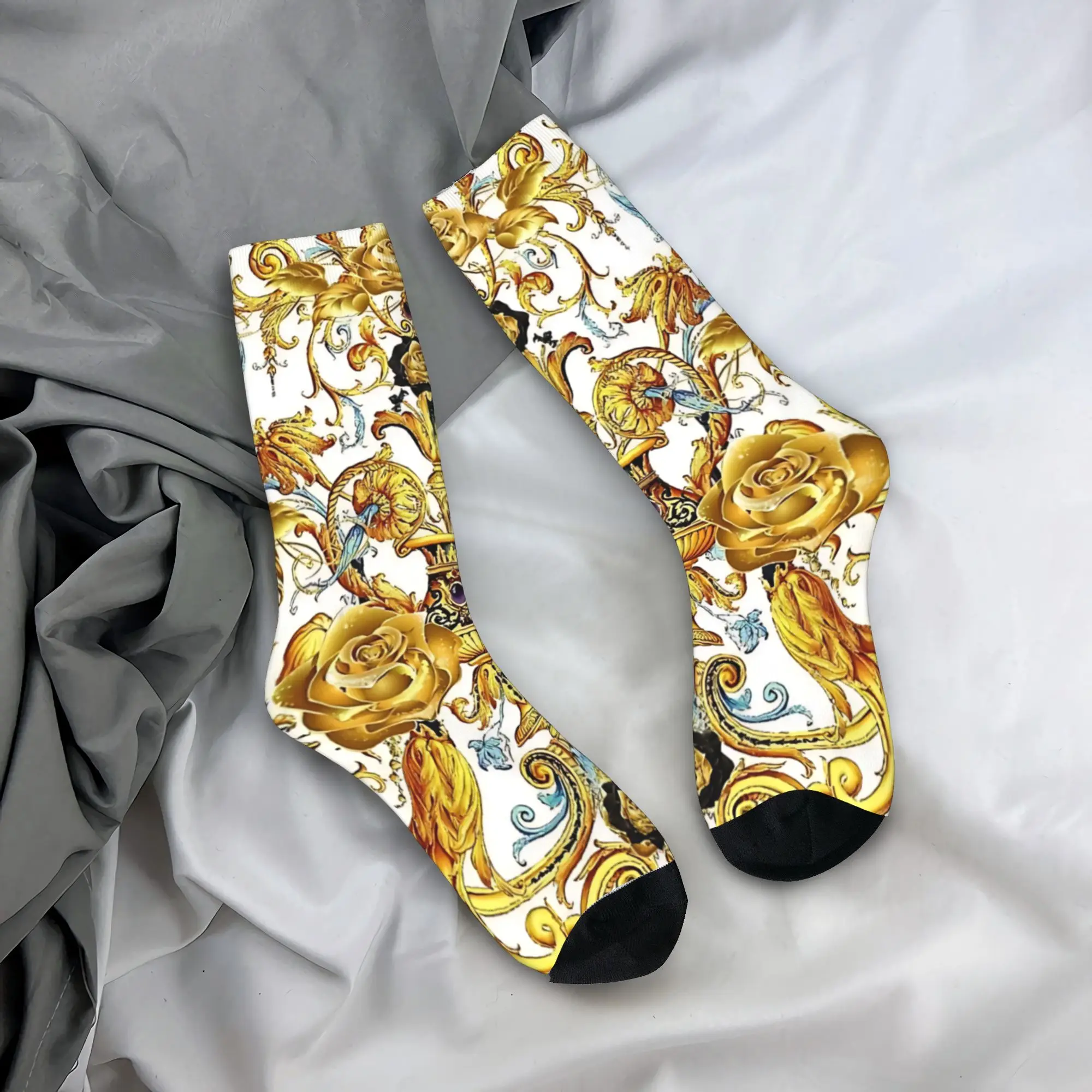 

Gold Urn Stones Roses Stockings Mysticladyart Fashion Socks Unisex Men Comfortable Socks Autumn Non-Slip Socks Birthday Present