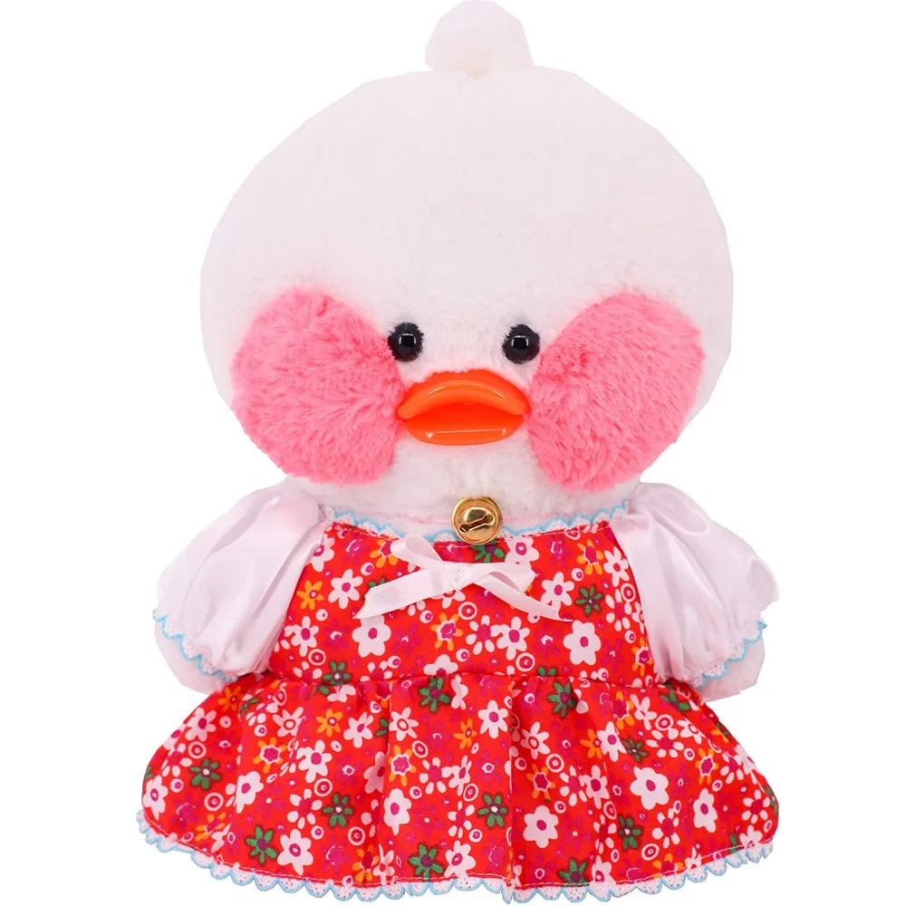Red Series Duck Doll Clothes Accessories for 30Cm Plush Lalafanfan Animal Stuffed Plush Toy Christmas Gift Toy,Kawaii Doll Dress