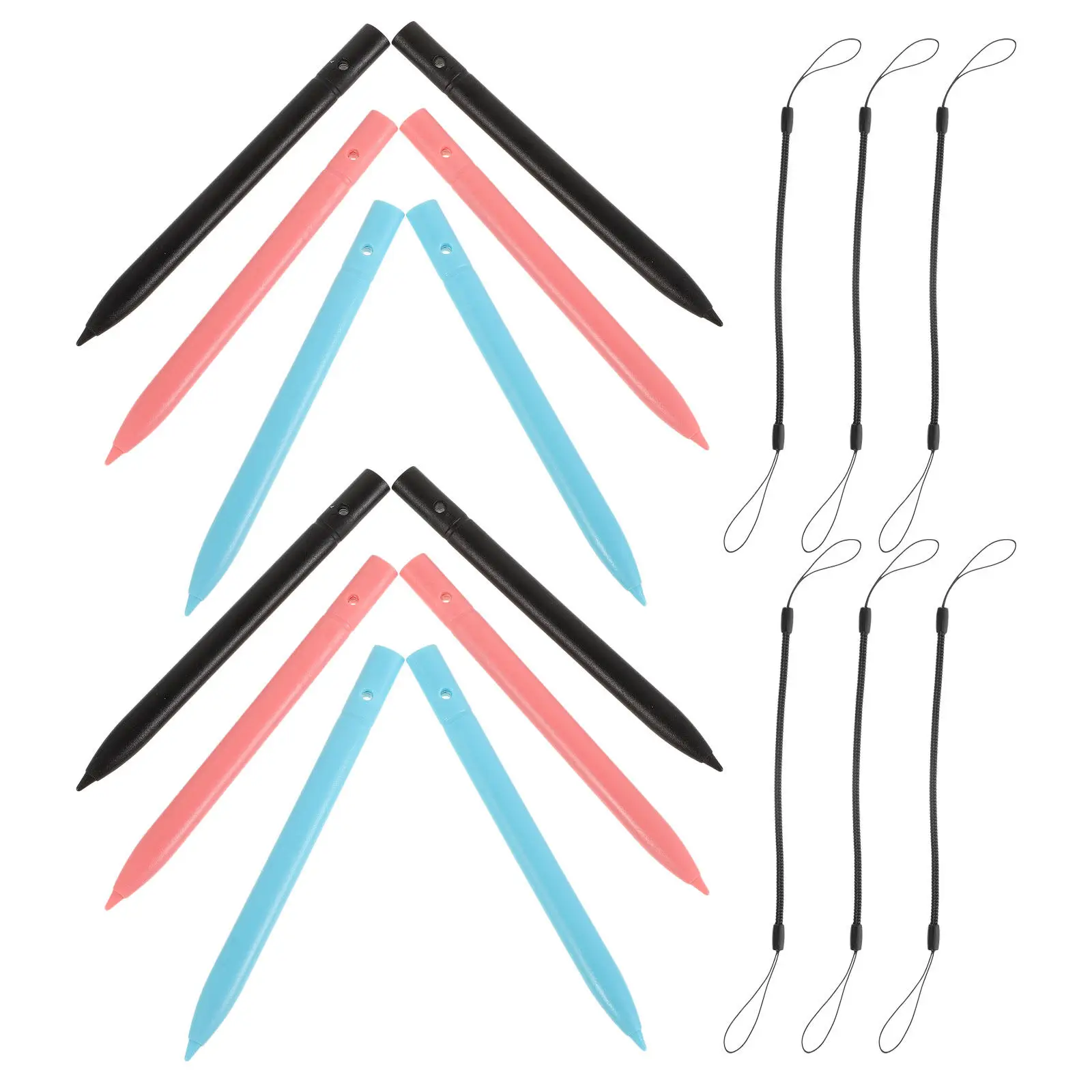 9 Pcs Laptop Stylus Pen for Touchscreen Lcd Writing Tablet Lanyard Drawing Accessories