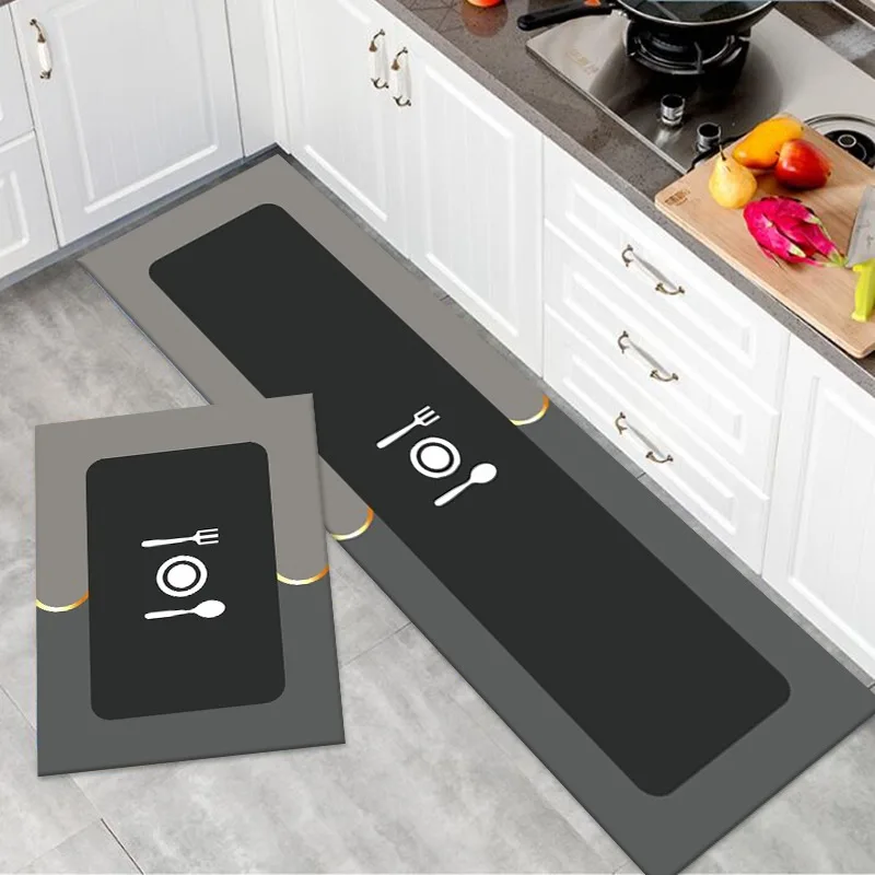 

Super Absorbent Kitchen Mat Diatom Mud Pad Bathroom Pad Anti-Slip Carpet Mats Wipeable Wash Long Strip Carpet Accessories