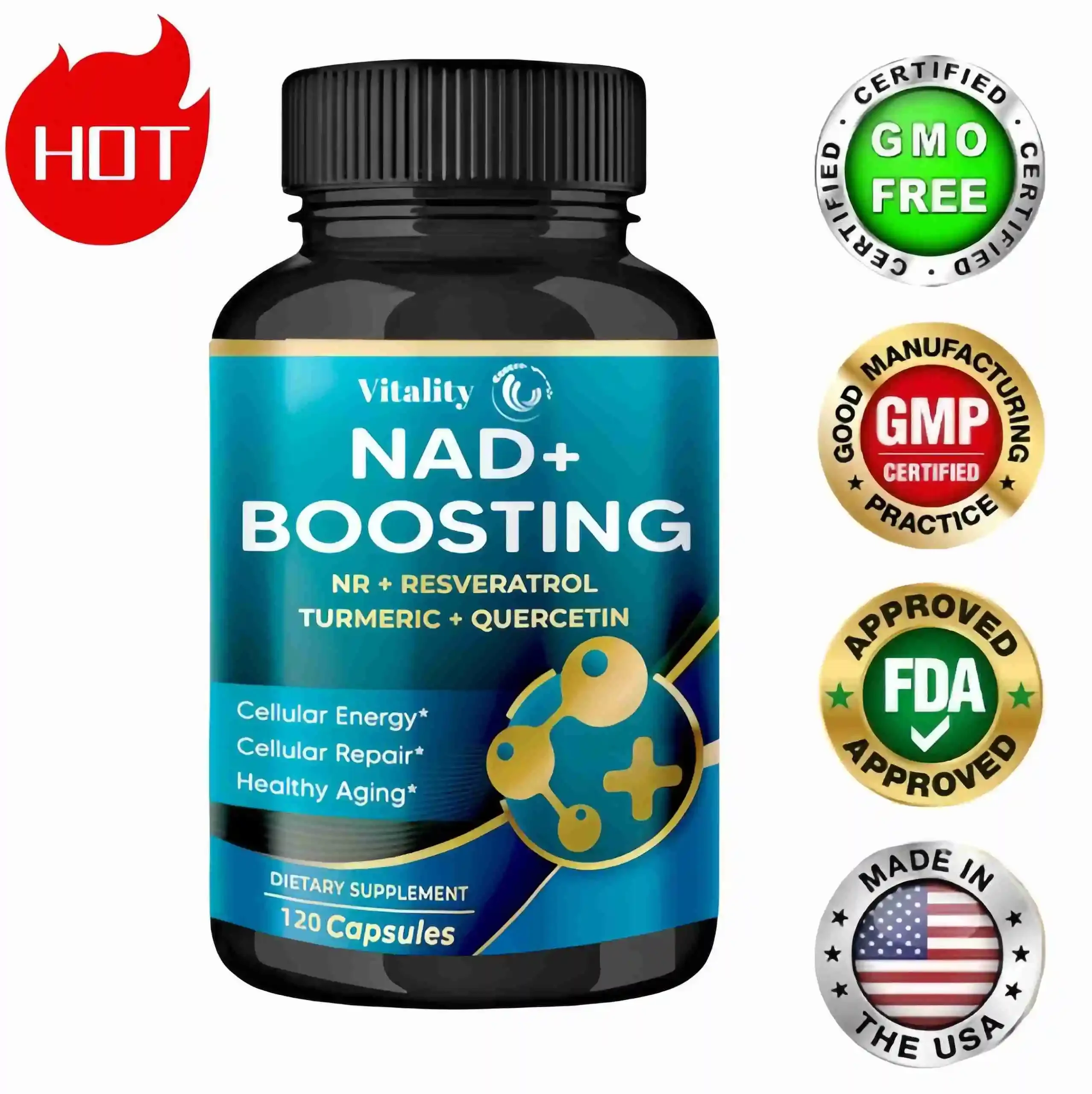 ナッドプラスブースター、ニコチンアミド代替体、自然エネルギー、長寿、細胞の健康