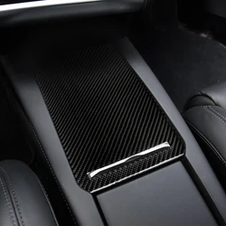 Replacement For Tesla Model S Center Console Storage Box Panel Cover Carbon Fiber Sticker Trim Decor Car Accessories