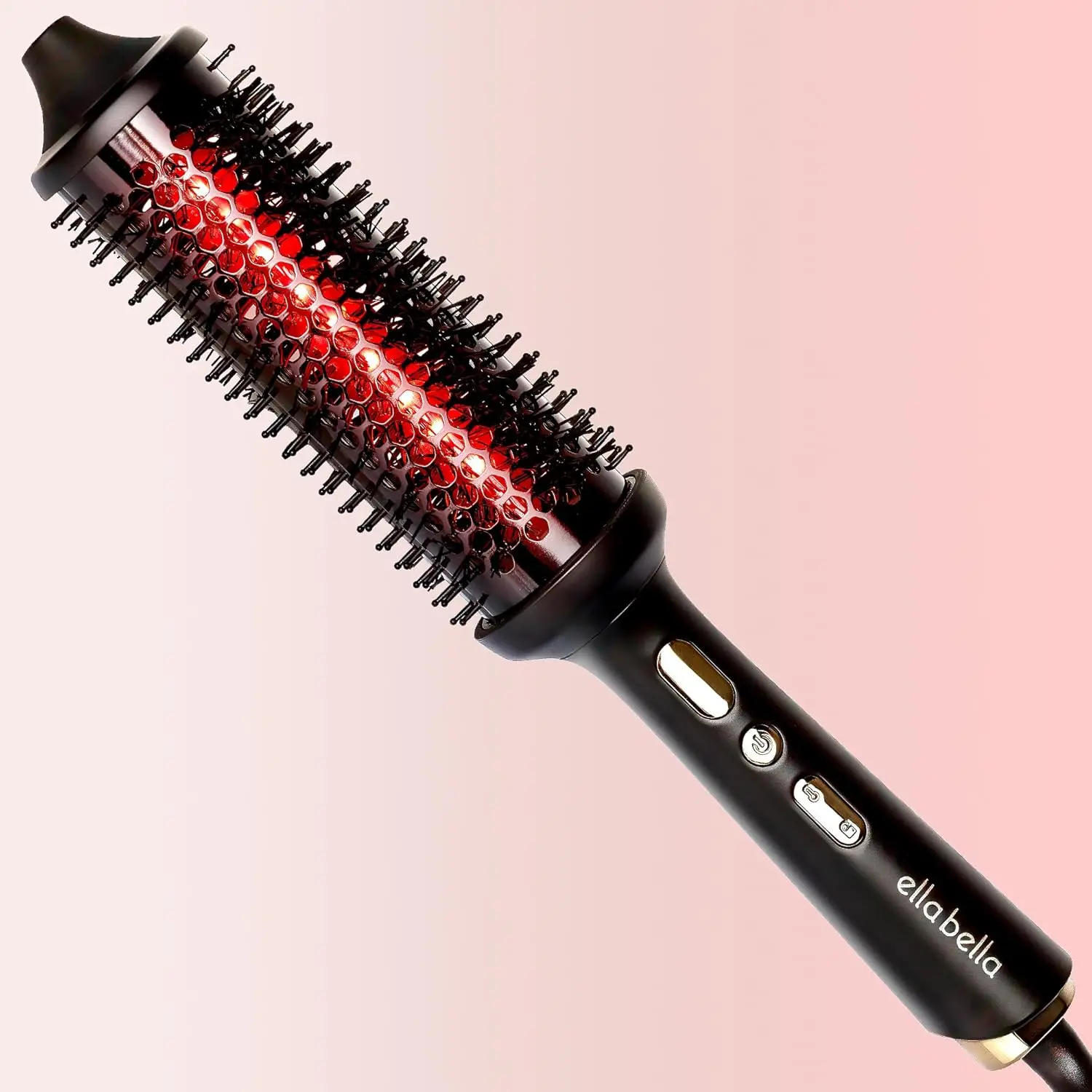 

Heated Round Thermal Blowout Brush with Infrared & Negative ION, Fast Heat-Up, Dual Voltage, Auto Shut-Off