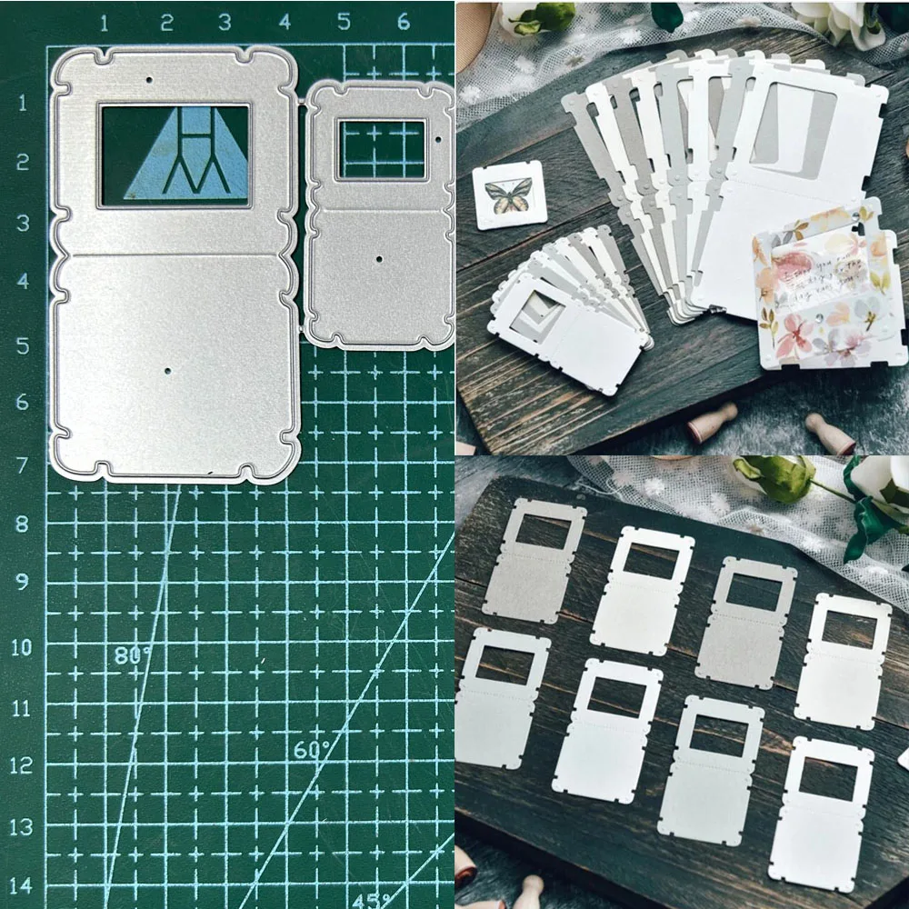 Große und kleine Grußkarte Metall Stanzformen Schablone DIY Scrapbooking Prägewerkzeug Papier Album Vorlage Form Handwerk
