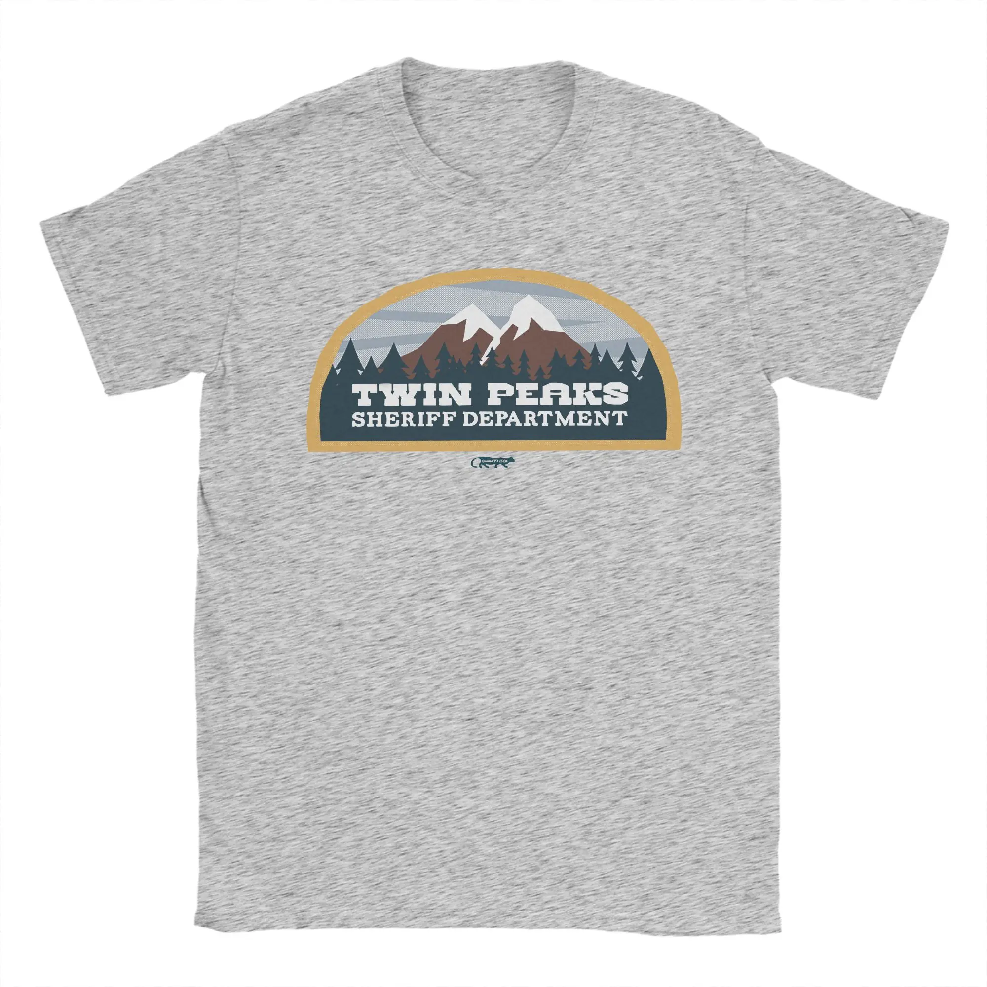 Hillbilly CMK124 Twin Peaks Sheriff Department T Shirt  100% Cotton Clothing Vintage Short Sleeve Round Collar Tee Shirt