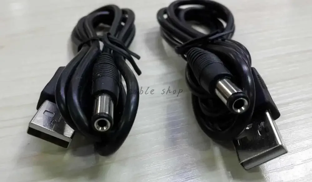 USB to DC5.5 DC Charging Electronic Data Line Electronic accessories USB to DC 5.5 * 2.1mm Copper Core Power Cord Cable