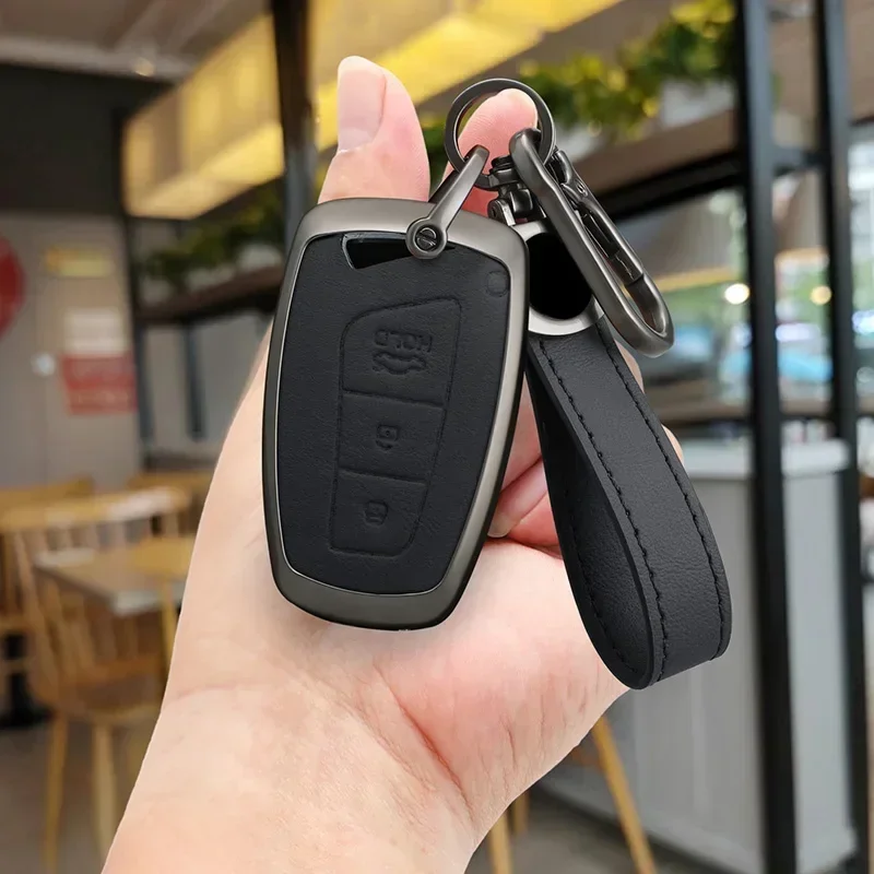 For Hyundai Grandeur HG Sedan Genesis G80 Santa Fe 3DM Grand SantaFe 2018 IX45 EQUUS Azera TPU Remote Key Case Cover Holde