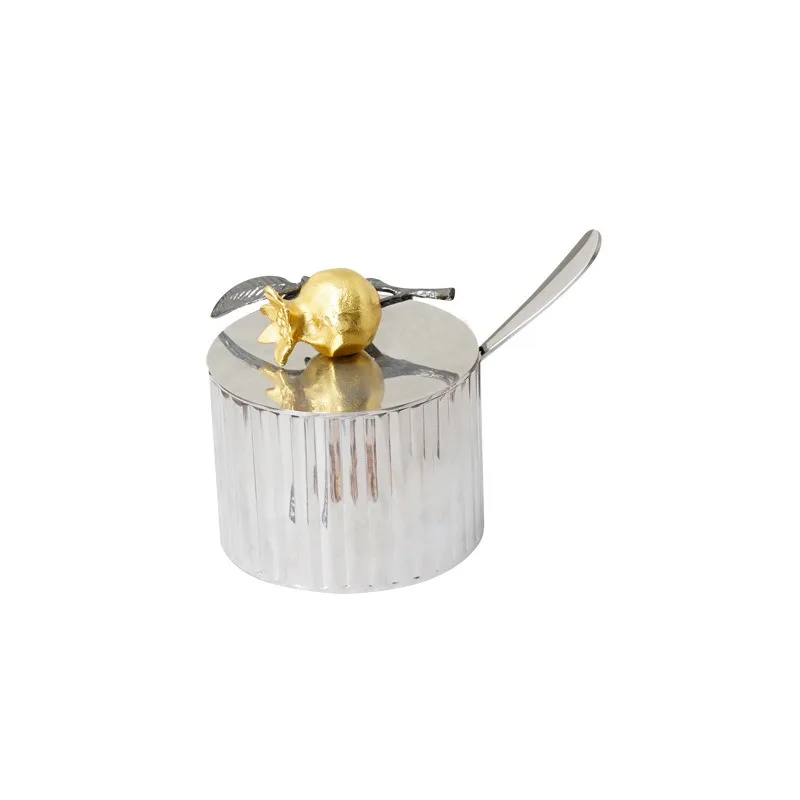 304 stainless steel pomegranate seasoning jar sugar jar