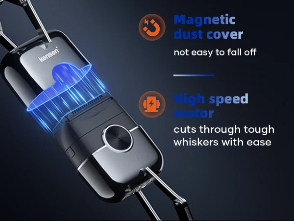 KENSEN S26 Electric Shaver for Men 4D Floating Blades Foil Shavers Waterproof 8000RPM Beard Trimmer Portable Mini Electric Razor