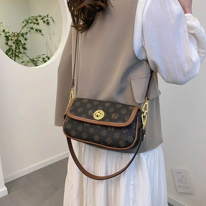 

Классическая дизайнерская женская сумка через плечо, кожаная сумка через плечо, элегантная женская сумка-тоут, роскошный бренд Messenger