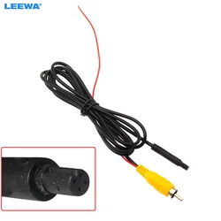LEEWA Car Male 4-Pin To RCA Male CVBS Adapter Wire Cable For Rearview Reverse Camera #CA2401