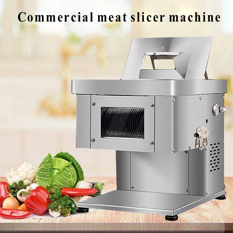 

220V Electric Food Slicer Meat Food Household Desktop Meat Slicer Lamb and Beef Slicers Bread Ham Meat Cutting Machine