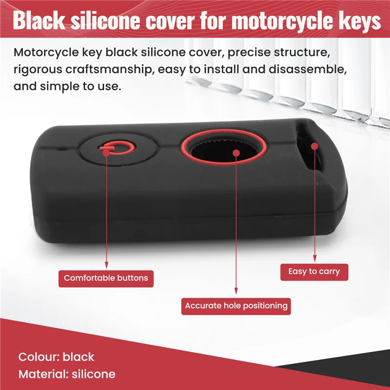 Black Motor Remote Key Fob Case For Yamaha NVX155 XMAX XMAX300 QBIX AEROX JAUNS 2018 2019