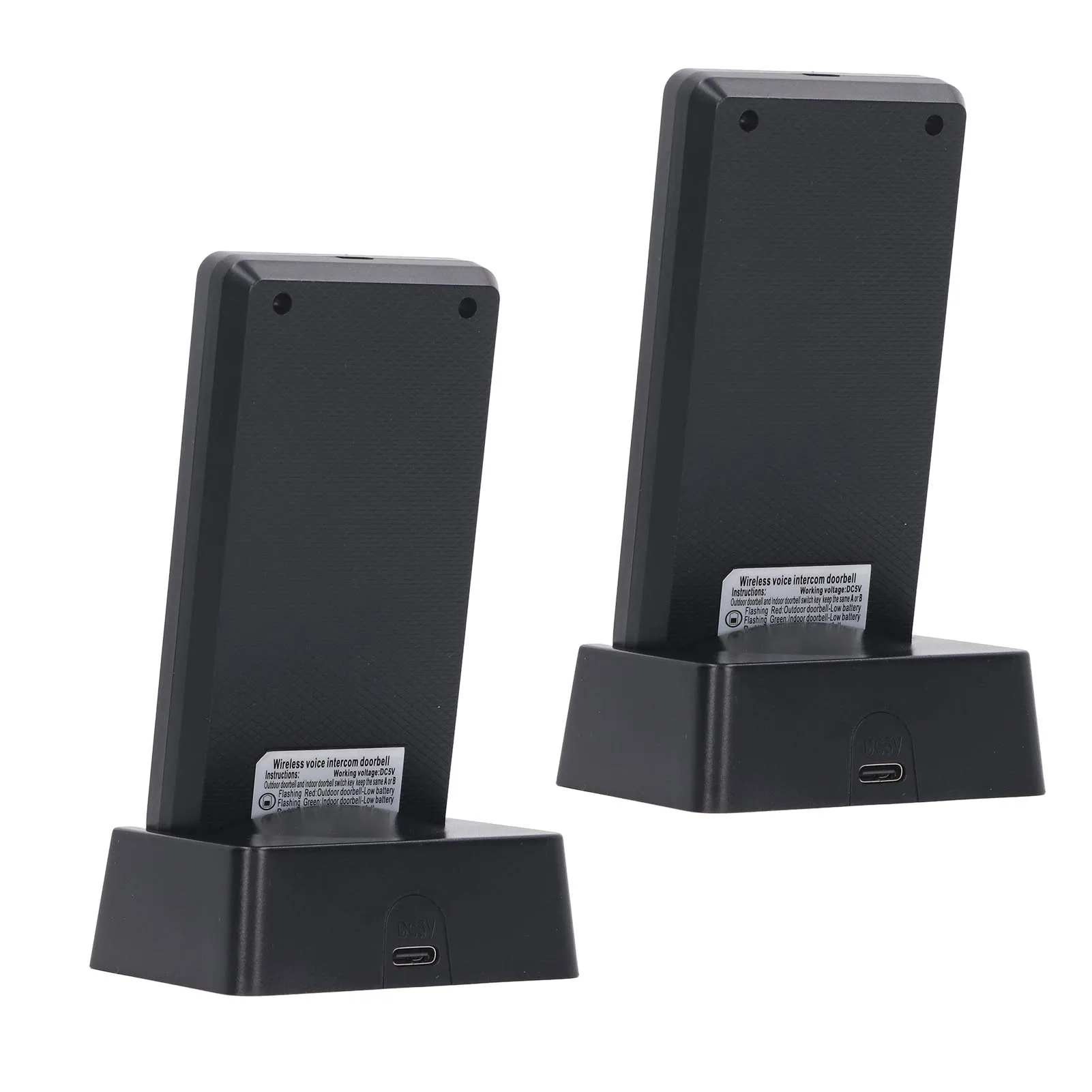 Wireless Intercom Unit Light Indication Range 2 Way Call User Friendly Wireless Voice Intercom Waterproof for Home