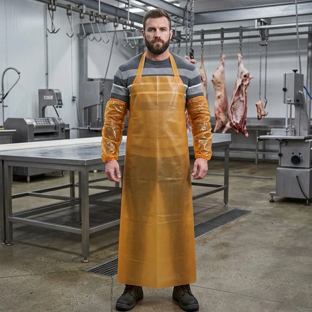 Wear-resistant Waterproof Leather Apron Oil-proof Thickened Waist Apron Extended Industrial Beef Tendon Stone Factory