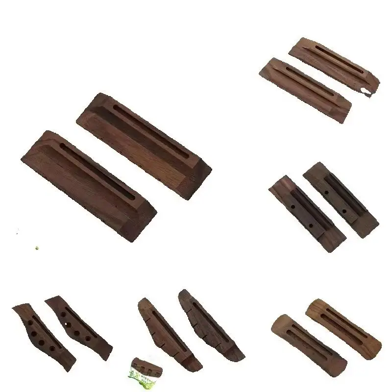 HUATOOL Ukulele Bridge Blank Classical Uke Saddle & String Carrier Luthier DIY Making Parts