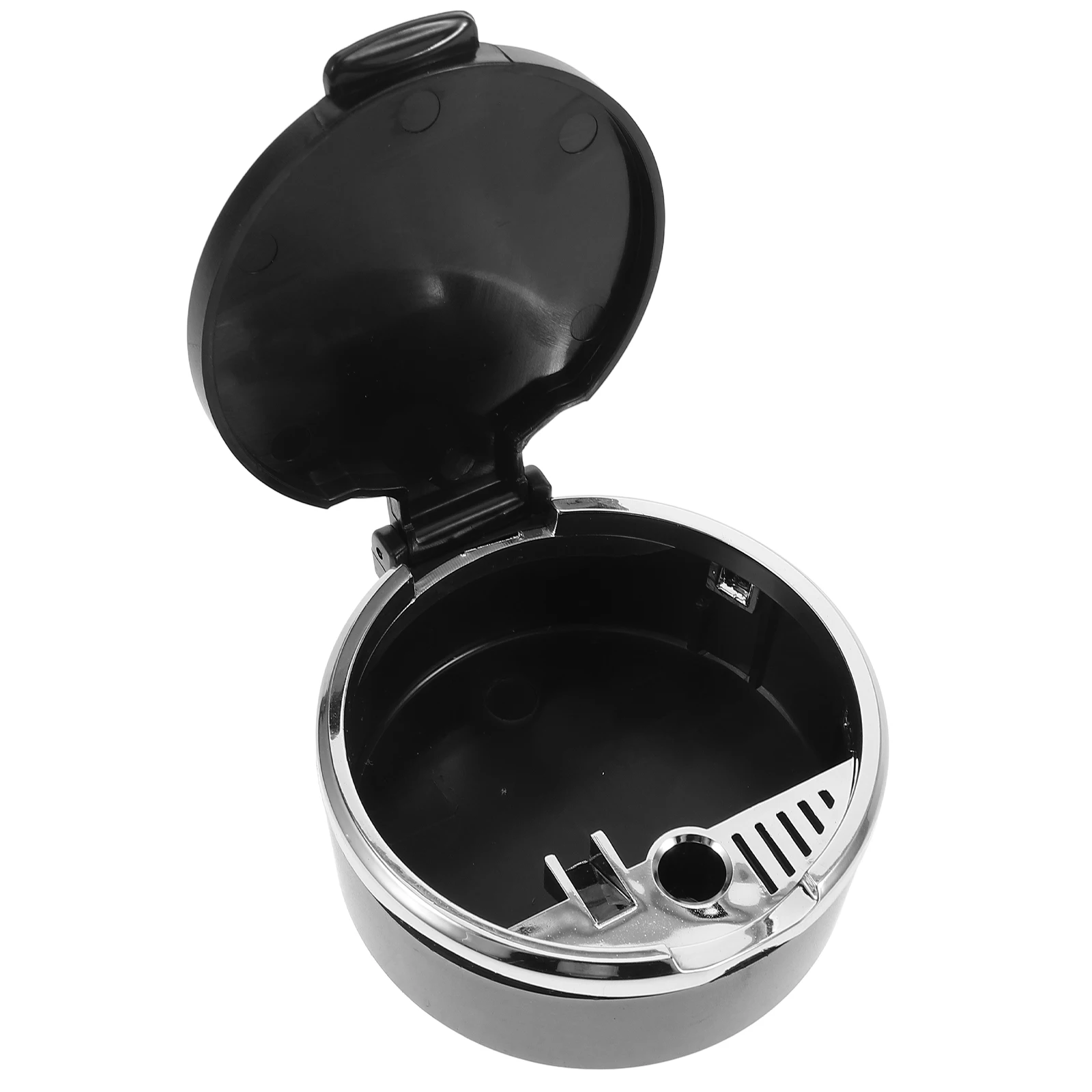 

Car with Lid Black High Temp Resistant Material Portable Ashtray for Cars Vehicle Ashtray Creative Car Accessory
