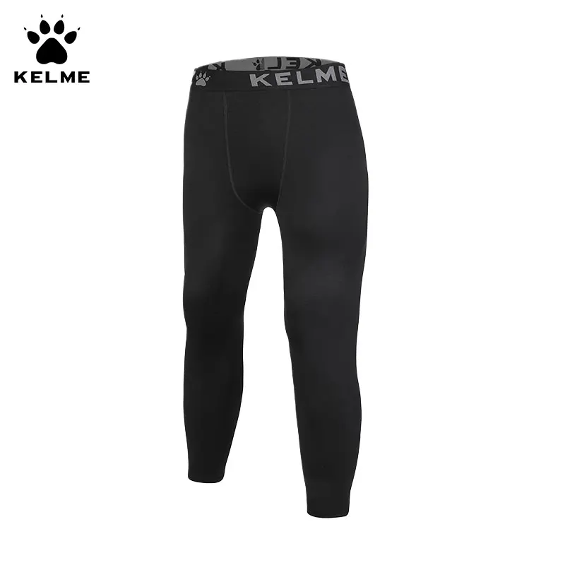 Kelme Children\'s Velvet Tights Sports Football Training Fitness Pants Men\'s Basketball Underlay Running Compression Pants