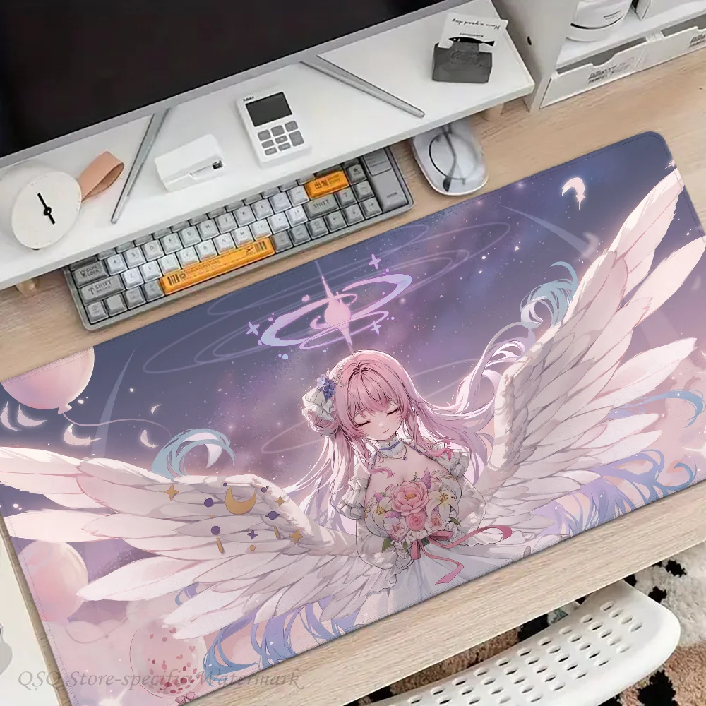 1pc Mika Misono Blue Archive Floor Mat Mouse Mat Desk Mat With Pad Gaming Accessories Prime Gaming XXL Keyboard Pad Padding Mat