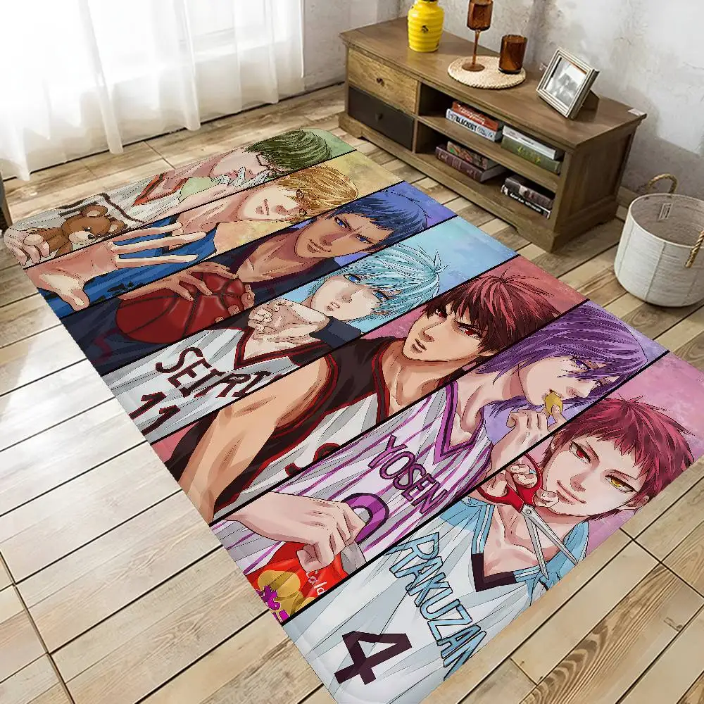 Anime Kurokos Basketball Floor Mat INS Style Soft Bedroom Floor House Laundry Room Mat Anti-skid Household Carpets
