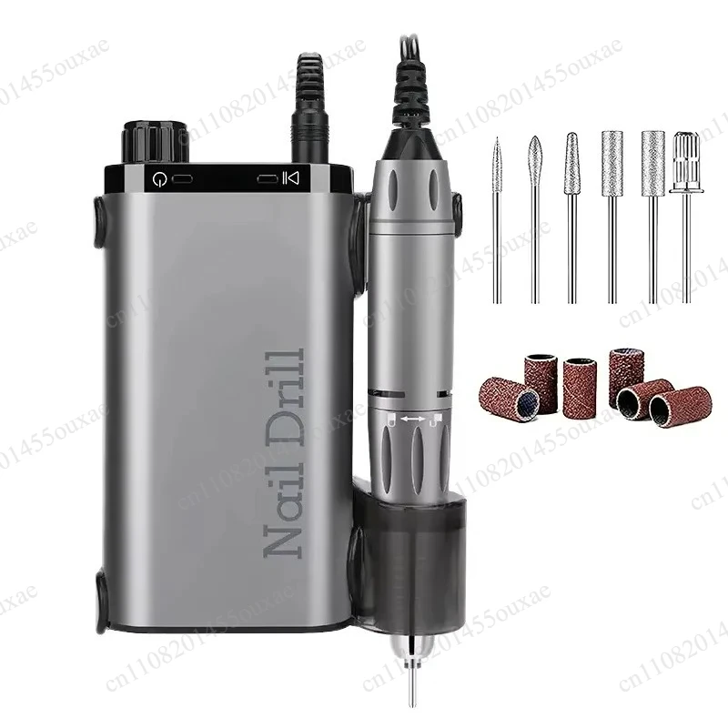 Professional Cordless Electric Nail Drill Rechargeable Battery Operated Manicure Tool With 3 Selectable Housing Colors