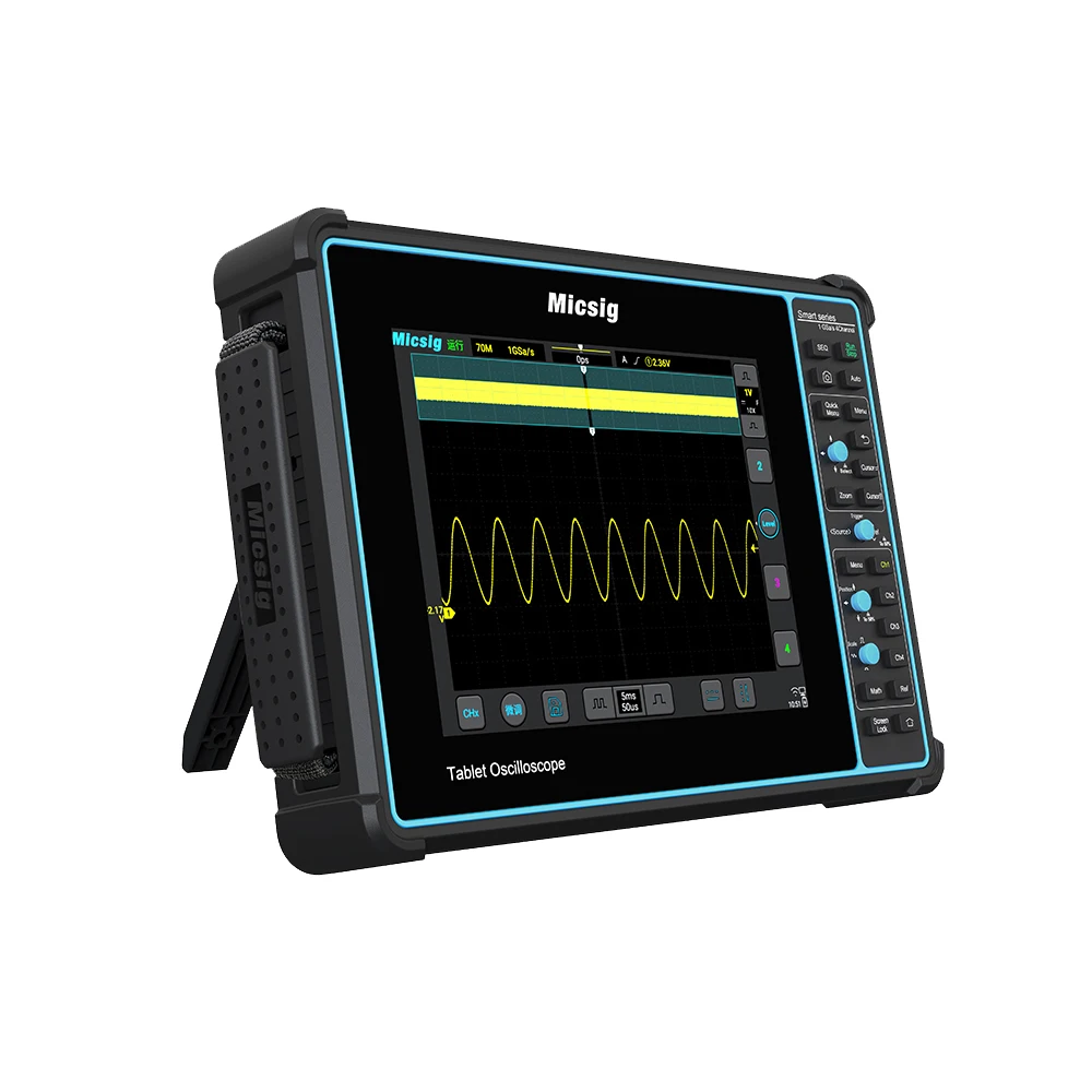 

Tablet Multifunction Oscilloscope STO1004 100MHz 1GSa/S 4Ch Storage Touchscreen With Battery Handheld Digital Oscilloscope
