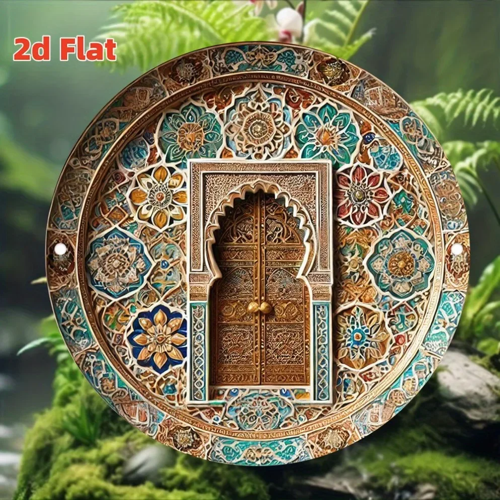 2D Retro-Style Plaque Wall Hanging Golden Archangel St. Michael with Sword Over Devil Ideal for Home, Room Decor Decorative 1PC