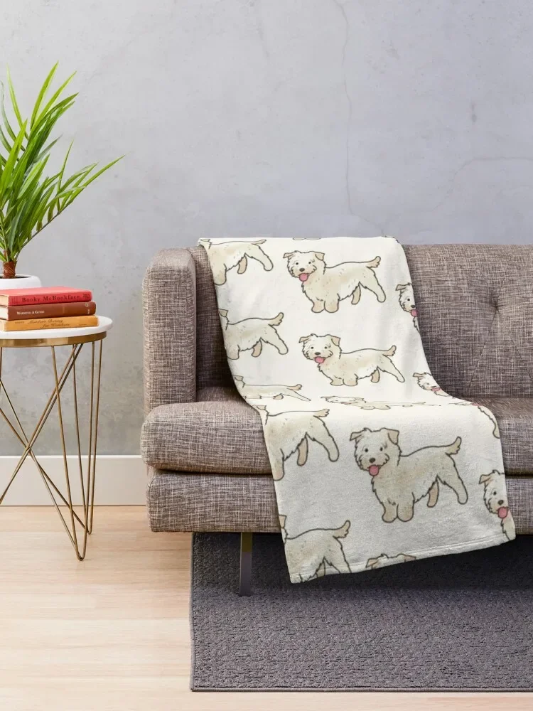 glen of imaal terrier drawing Throw Blanket For Sofa Thin Nap Bed For Decorative Sofa Blankets