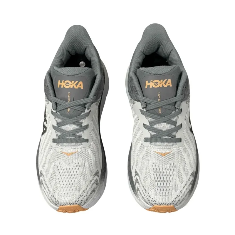 Hoka One One Challenger ATR 7 Grey Cushioning Anti-Slip Shock-Absorbant Men Women Running Shoes Athletic Sneakers 1134499-HMCS