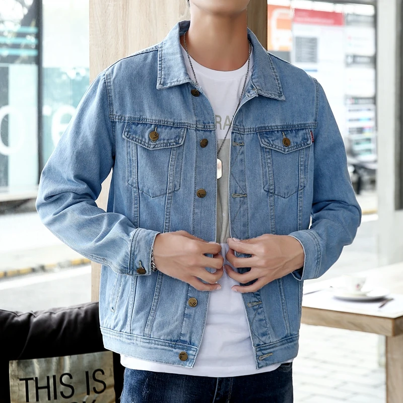 

2022 Fashion Men Jean Jacket Fashin Denim Jackets Casual Mens Jeans Coat Streetwear Hip Hop Bomber Jacket Cowboy