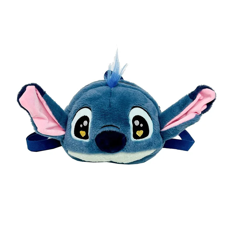 

Плюшевый рюкзак для куклы Stitch, милая мультяшная сумка для хранения детей с большой головой и переноской для куклы, Новое поступление