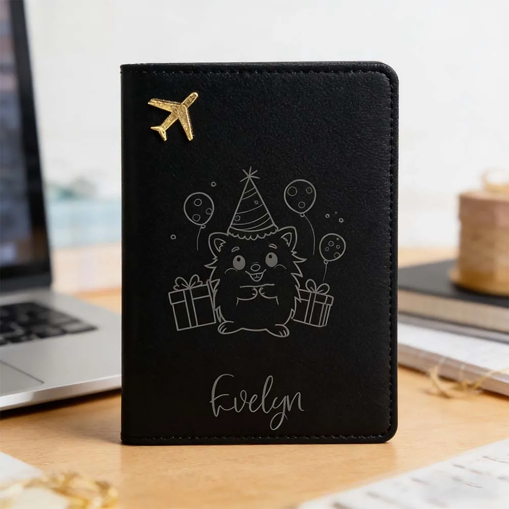 

Персонализированная обложка для паспорта с именем, подарок для сына, кожаный держатель для паспорта в винтажном стиле для путешествий, 1 шт.