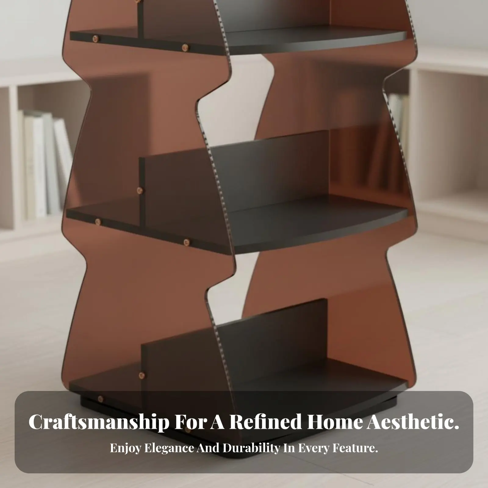 

Multi-Tier Shelving Multi-Tier Space Saving Evergreen Tree Design Shaped Book Stand Multifunctional Large Capacity for Study