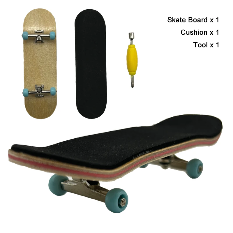 Puzzle de Skateboard en Bois d'Érable, Jouet Anti-souligné, Jouets Sensoriels pour Garçon, Mini Cadeau Amusant et Mignon