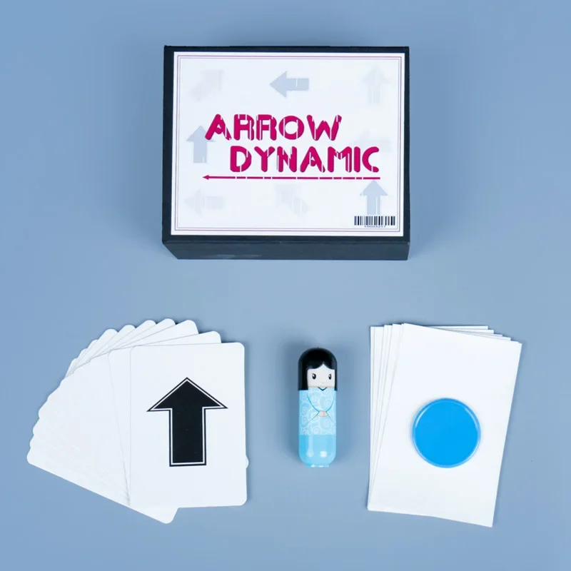 

Dynamic Arrow Magic Deck Close-Up Card Tricks for Beginners, Self-Working Gimmick Illusions Interactive Street Magic Props Funny