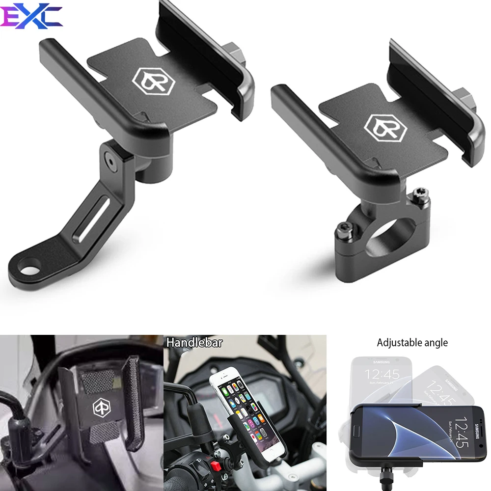 

For PIAGGIO Liberty125 MP3 500 Medley Beverly 300 ZIP50 X7 X9 Motorcycle Bicycle Mobile Phone Holder Handlebar GPS Stand Bracket
