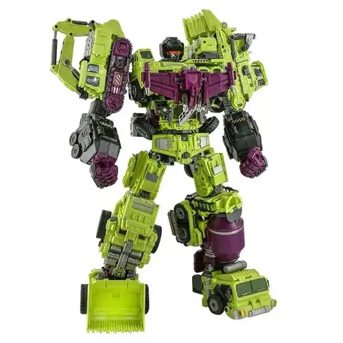 JINBAO 8008 GT 변환 액션 피규어 장난감 걸작 Devastator 영화 모델 42cm ABS 6 IN 1 변형 자동차 로봇 인형