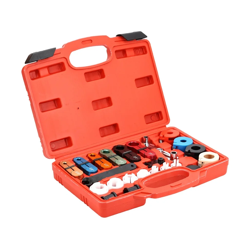 For Cars Trucks SUVs Auto Repair Tool Set Climate Control Hose Tool For Auto AC Repair 22-piece Tool Collection