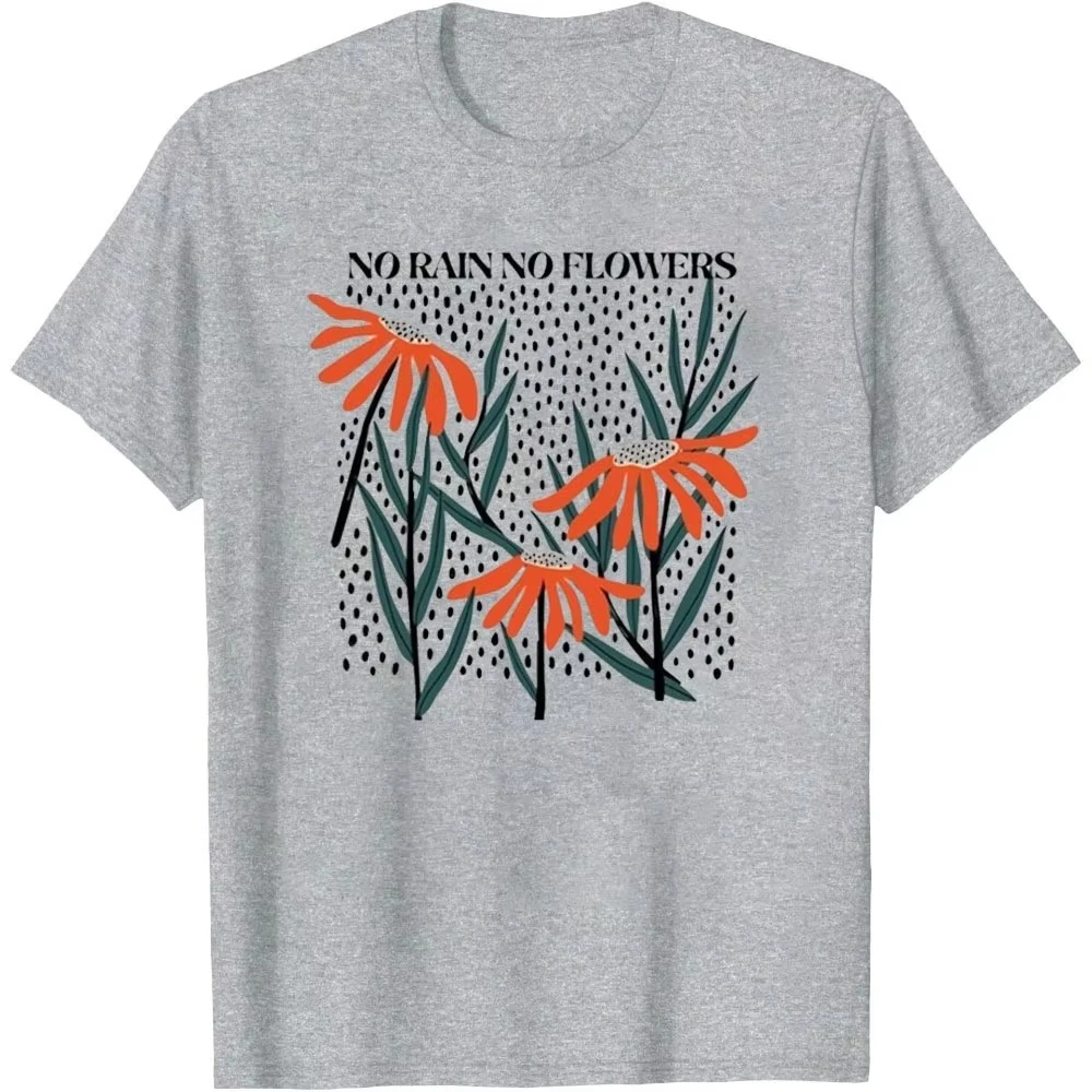 

Цветочная рубашка Цветочная женская рубашка Эстетическая футболка с цветочным рисунком Свободная футболка без дождя без цветов Топы с полевыми цветами Подарок для нее