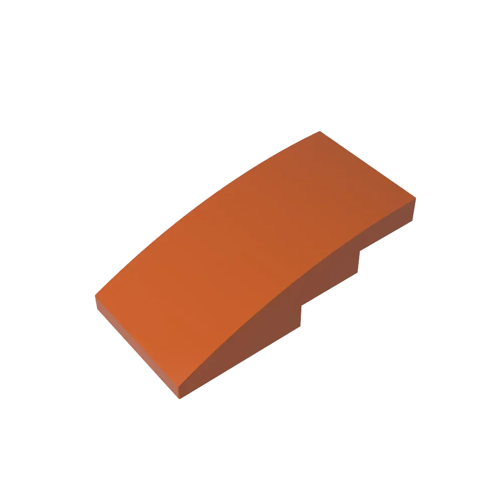 

Gobricks 1 Pcs MOC Slope Curved 4 x 2 No Studs Brick Compatible With 93606 Model Building Blocks Parts Children Assembly Toys