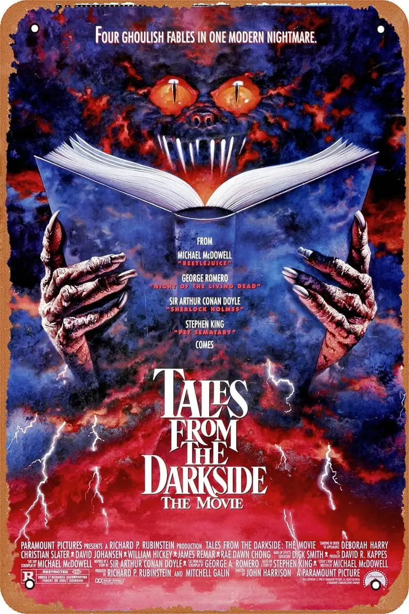 Tales from The Darkside 1990 Poster Vintage Metal Sign Tin Signs for Wall Decor 8x12 Inch