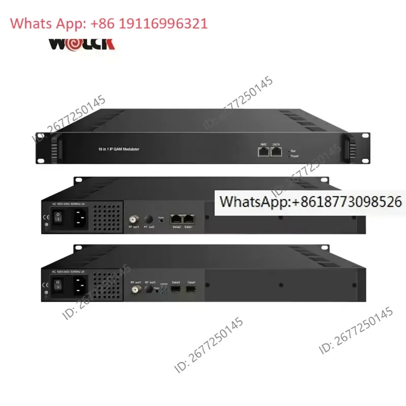 16 32 Carriers MPTS SPTS DVBC IP QAM Digital Modulator