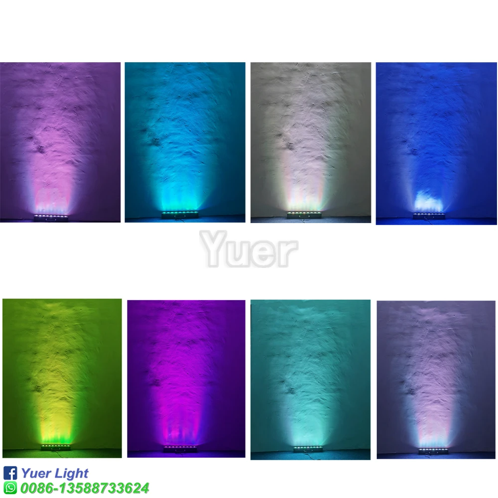 9 LED RGBW 4IN1 DMX Wall Wash Lamp DJ Disco Party Stage Light Effect For Dance Bar Holiday Wedding Music Xmas Halloween Decorate