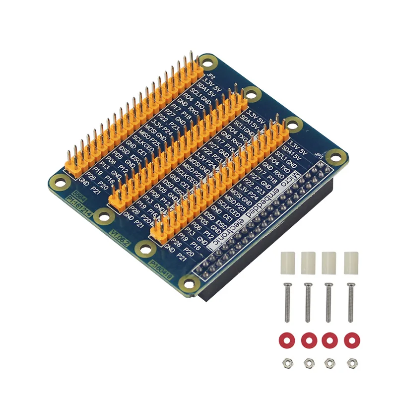 

3 x 40 Pin GPIO Extension Board Raspberry Pi 1 To 3 DIY GPIO Adapter Extension Module for Orange Pi Raspberry Pi 4B 3B+ 3B