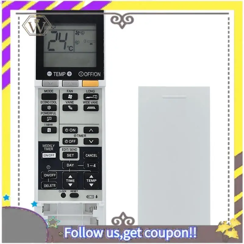 New Remote Control Replacement For Mitsubishi MSZ-GE60EA MSZ-GE60VA MSZ-GE80VA MSZ-GE71VA Air Room Coonditioner